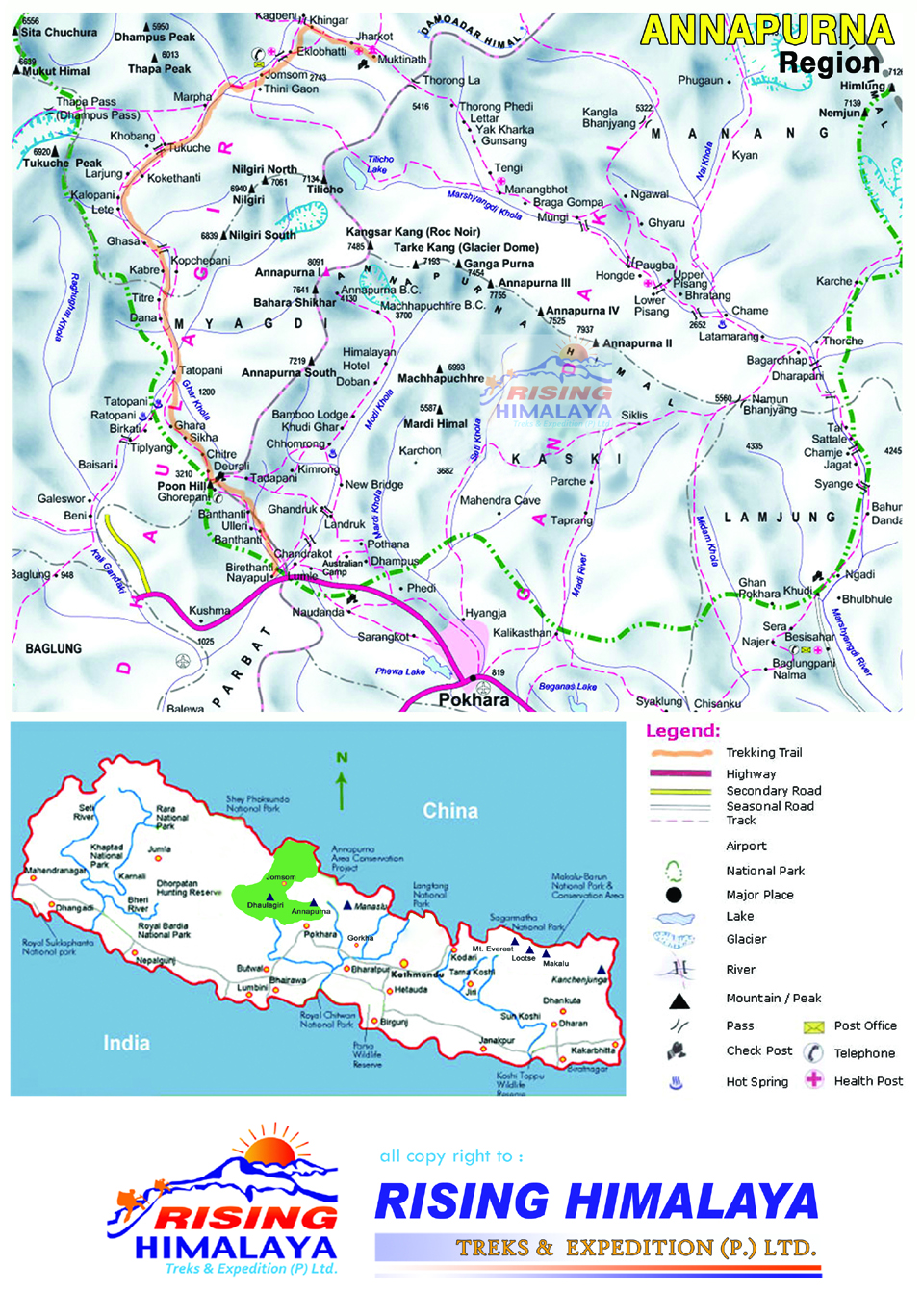 annapurna base camp map
